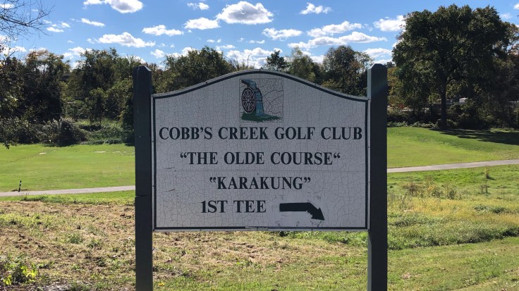 Cobbs Creek Gold Club - Welcome Sign